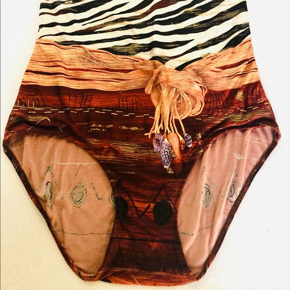 TIGER STRIPED SWIMSUIT SIZE XL - Picture 2 of 6